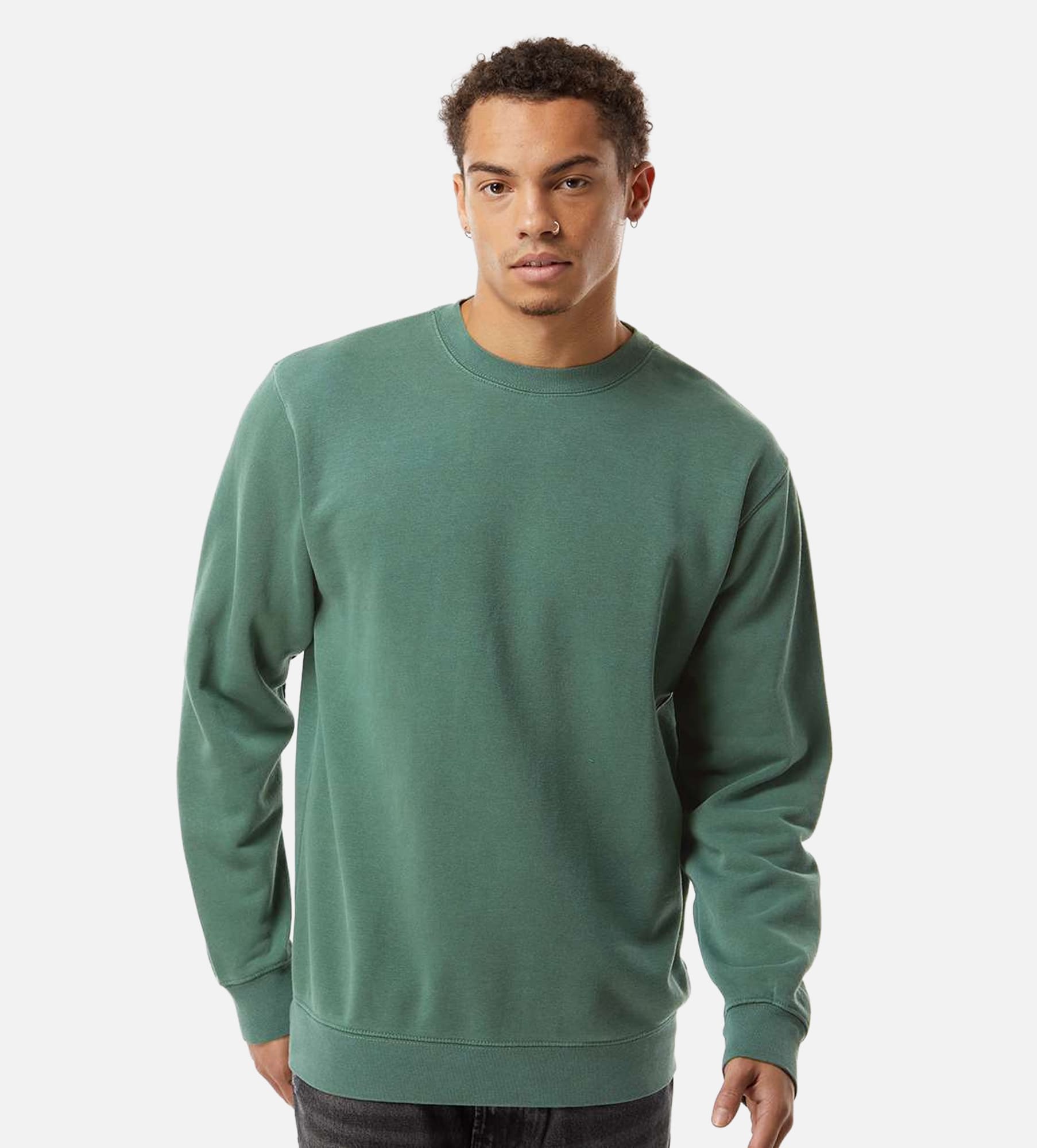 Unisex Midweight Pigment-Dyed Crewneck Sweatshirt