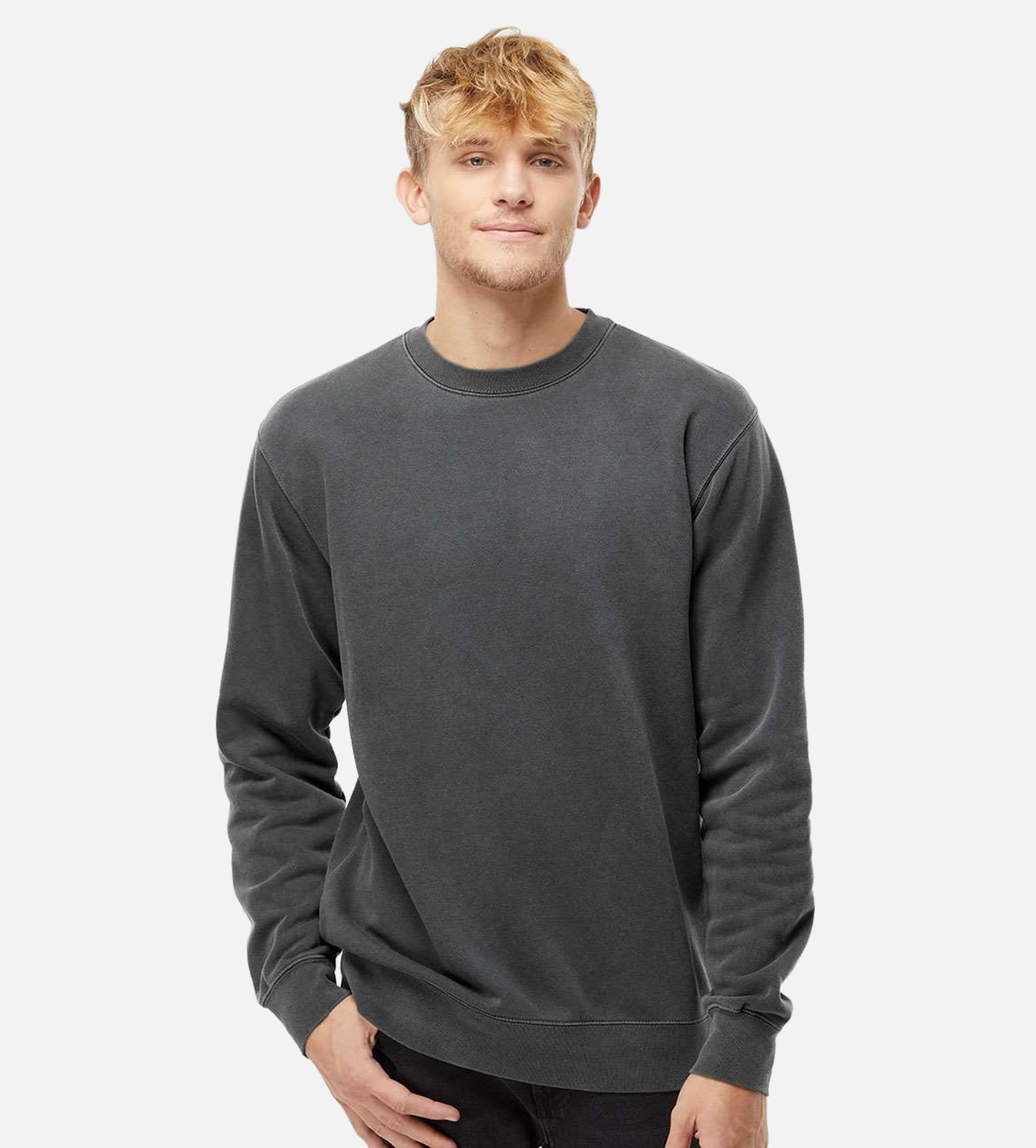 Unisex Midweight Pigment-Dyed Crewneck Sweatshirt