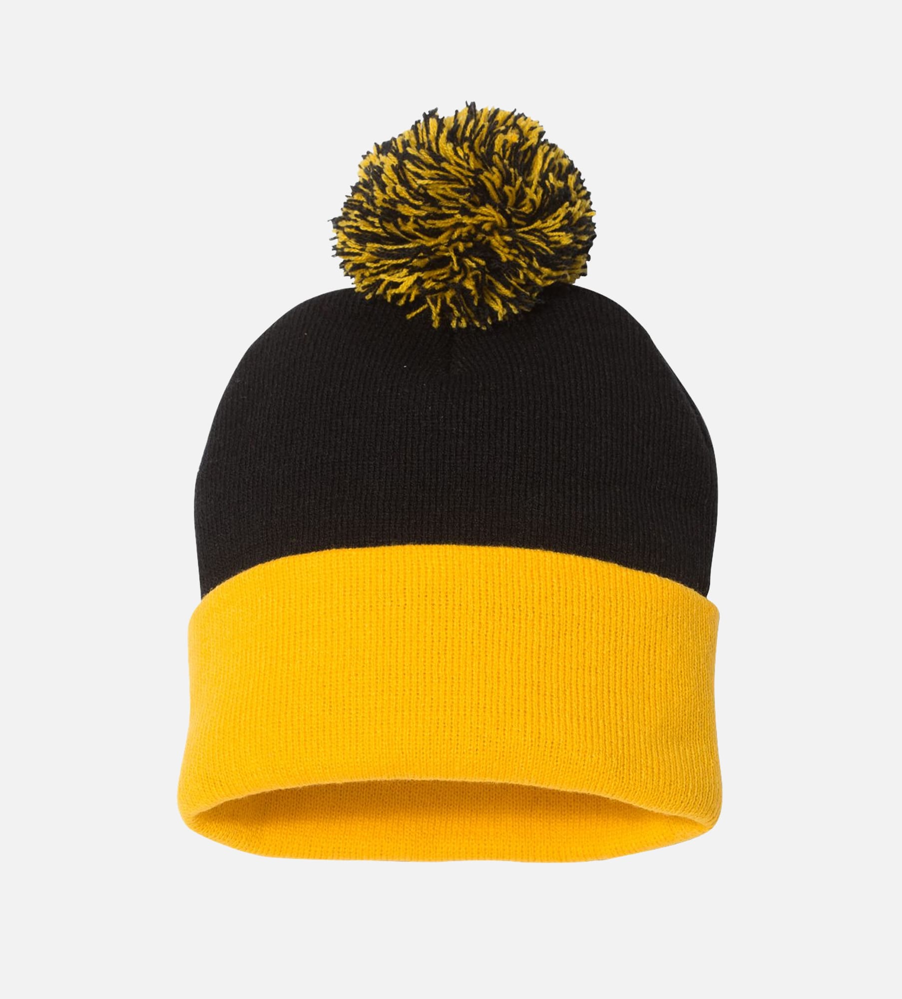 12" Pom-Pom Cuffed Beanie