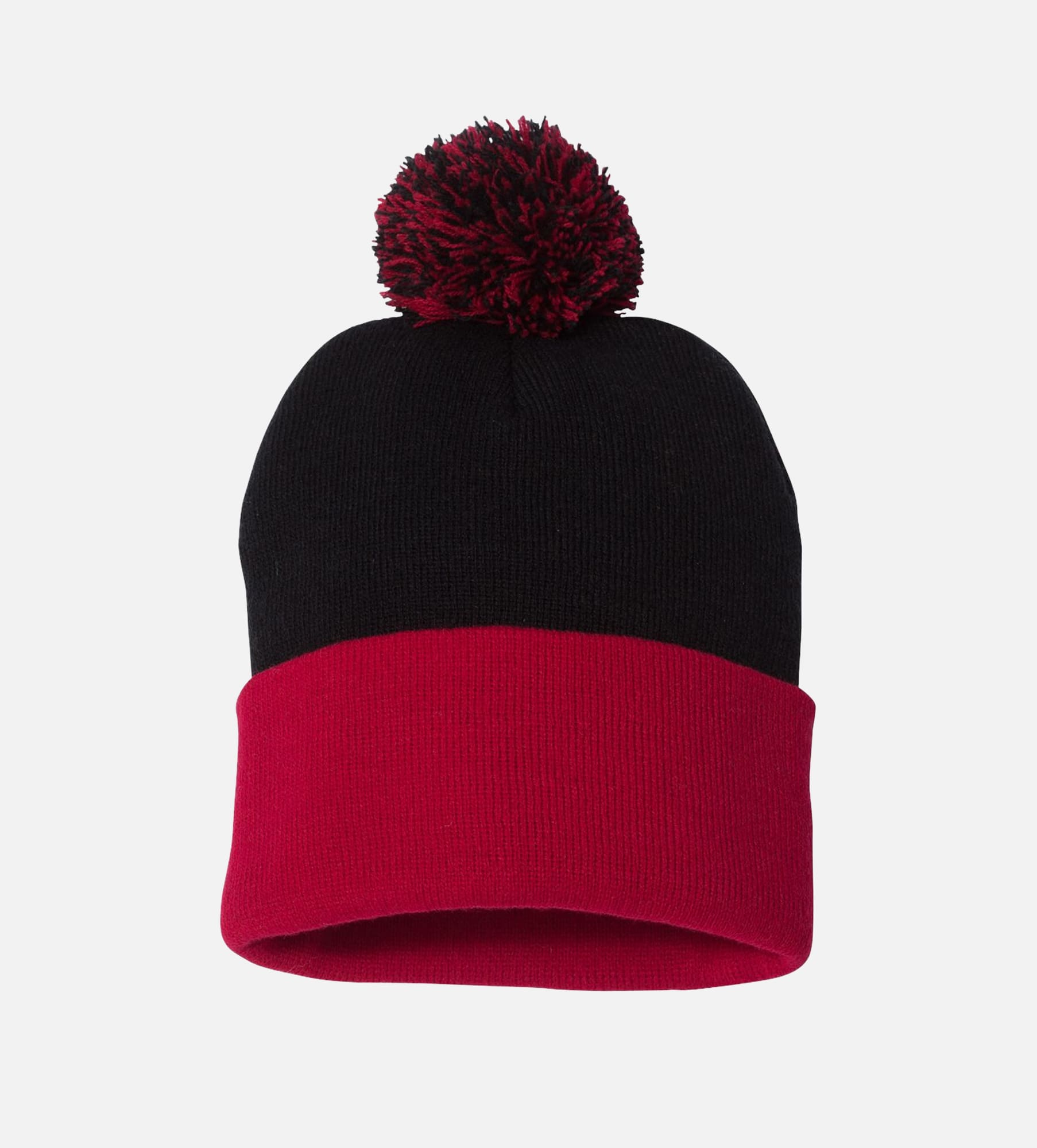 12" Pom-Pom Cuffed Beanie