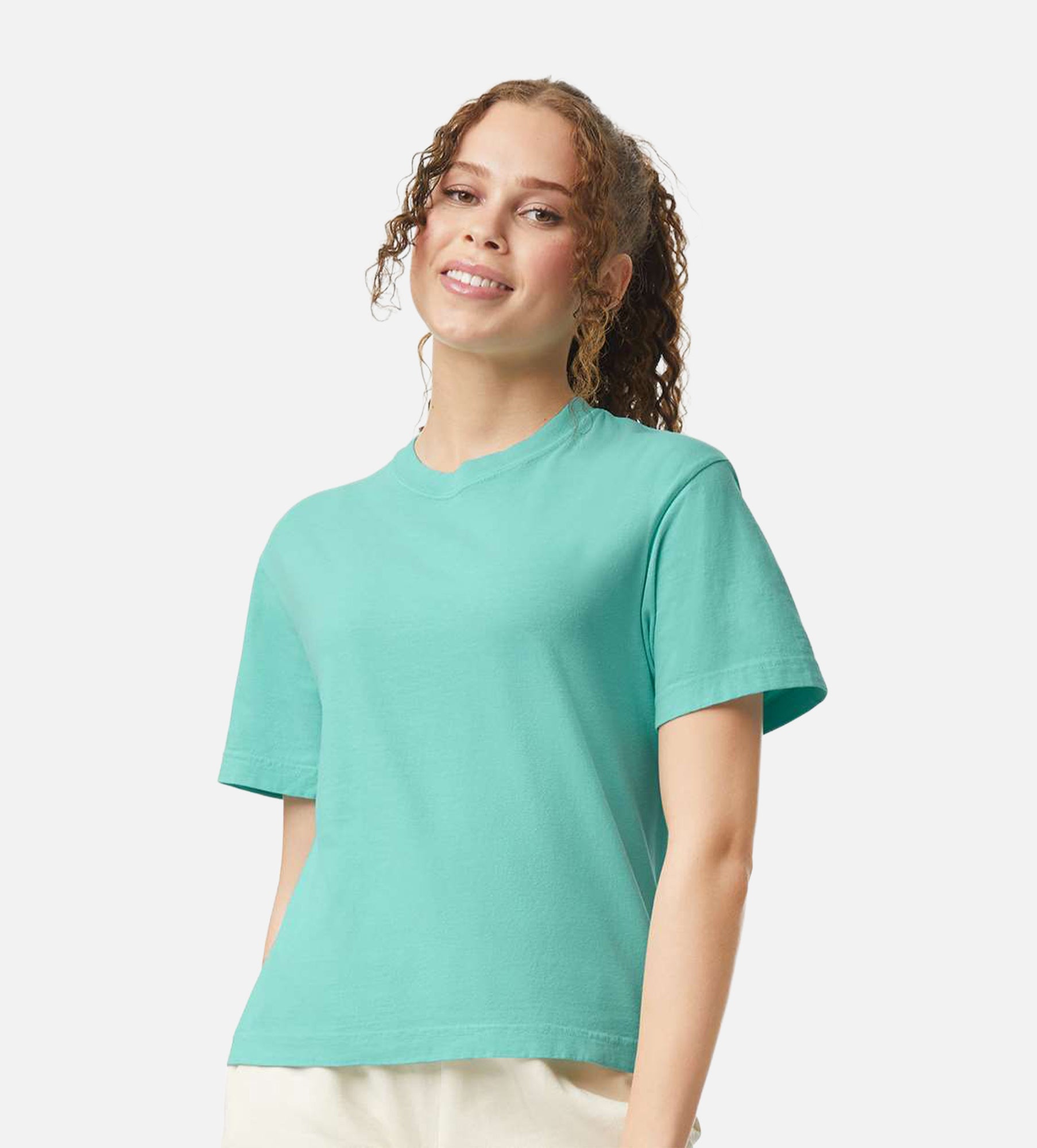 Women's Garment-Dyed Heavyweight Boxy T-Shirt