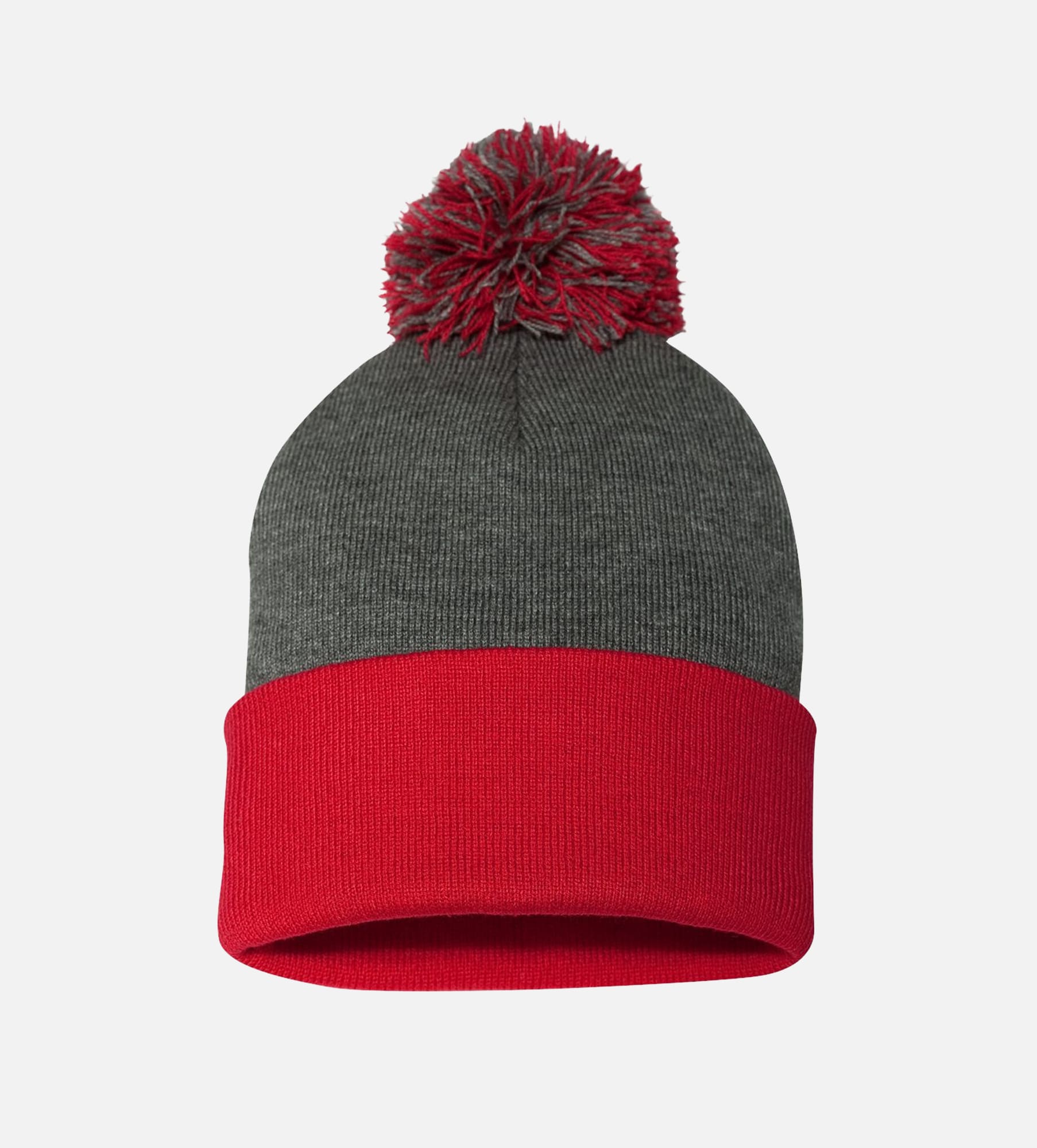 12" Pom-Pom Cuffed Beanie