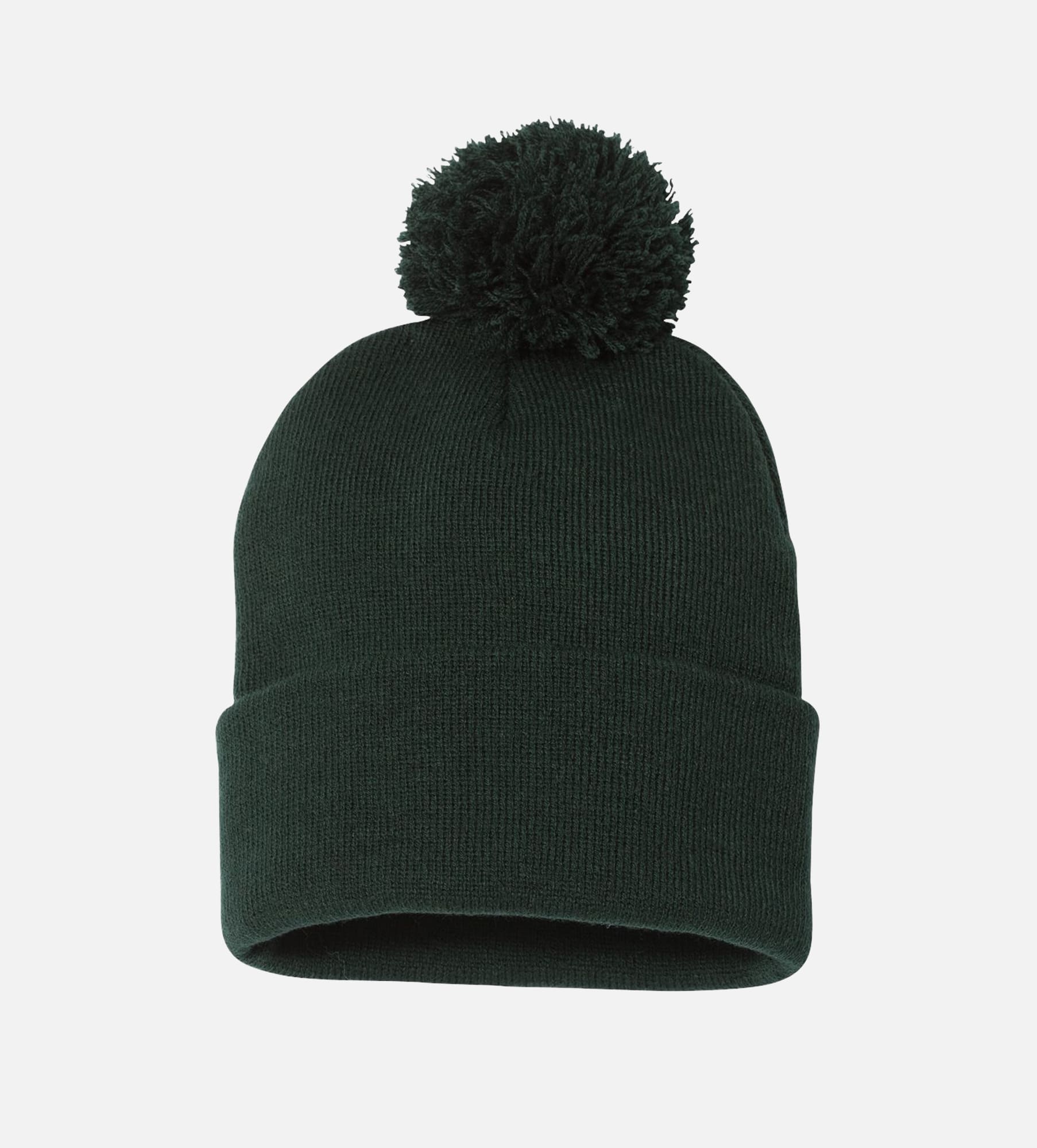 12" Pom-Pom Cuffed Beanie