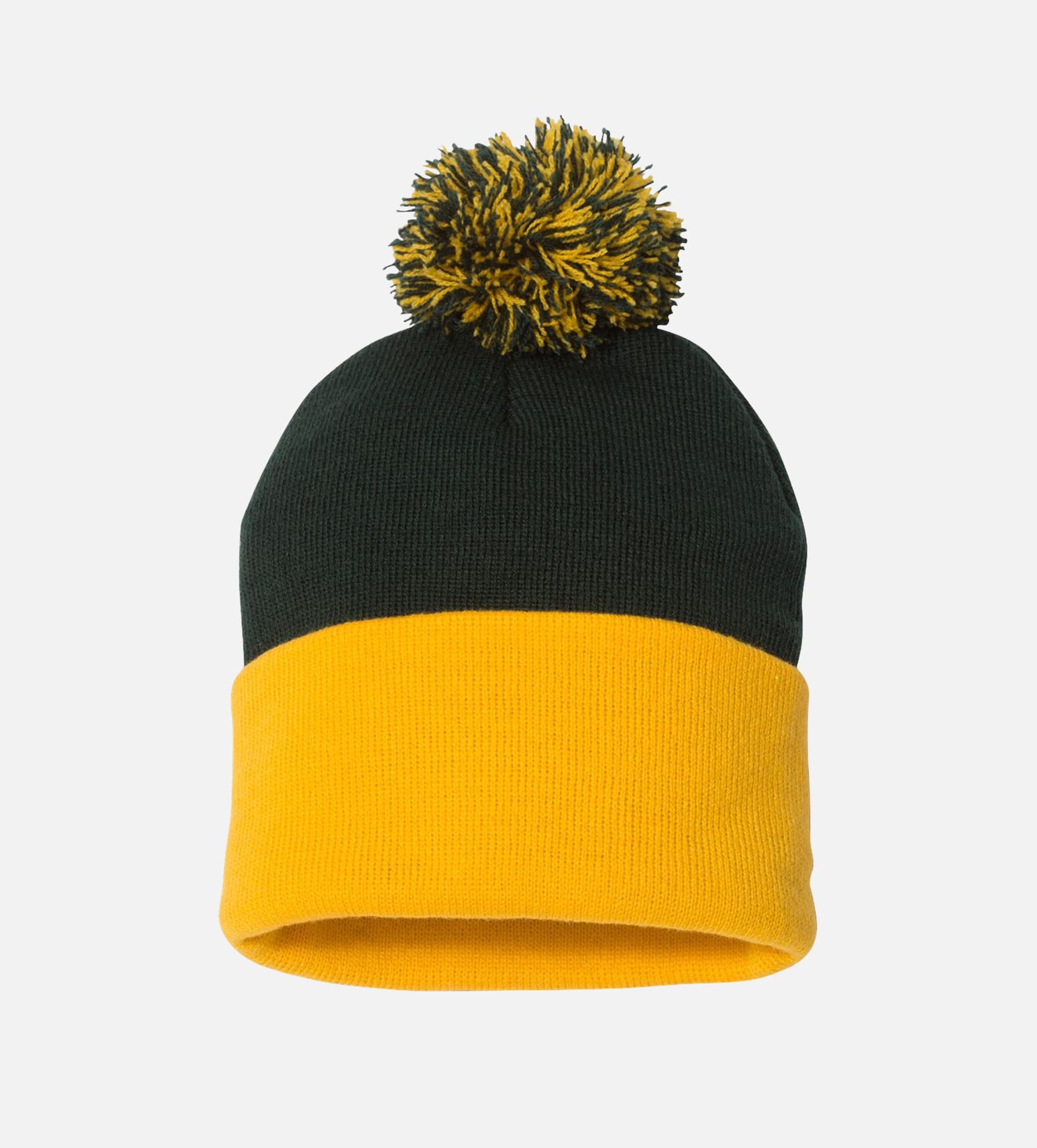 12" Pom-Pom Cuffed Beanie