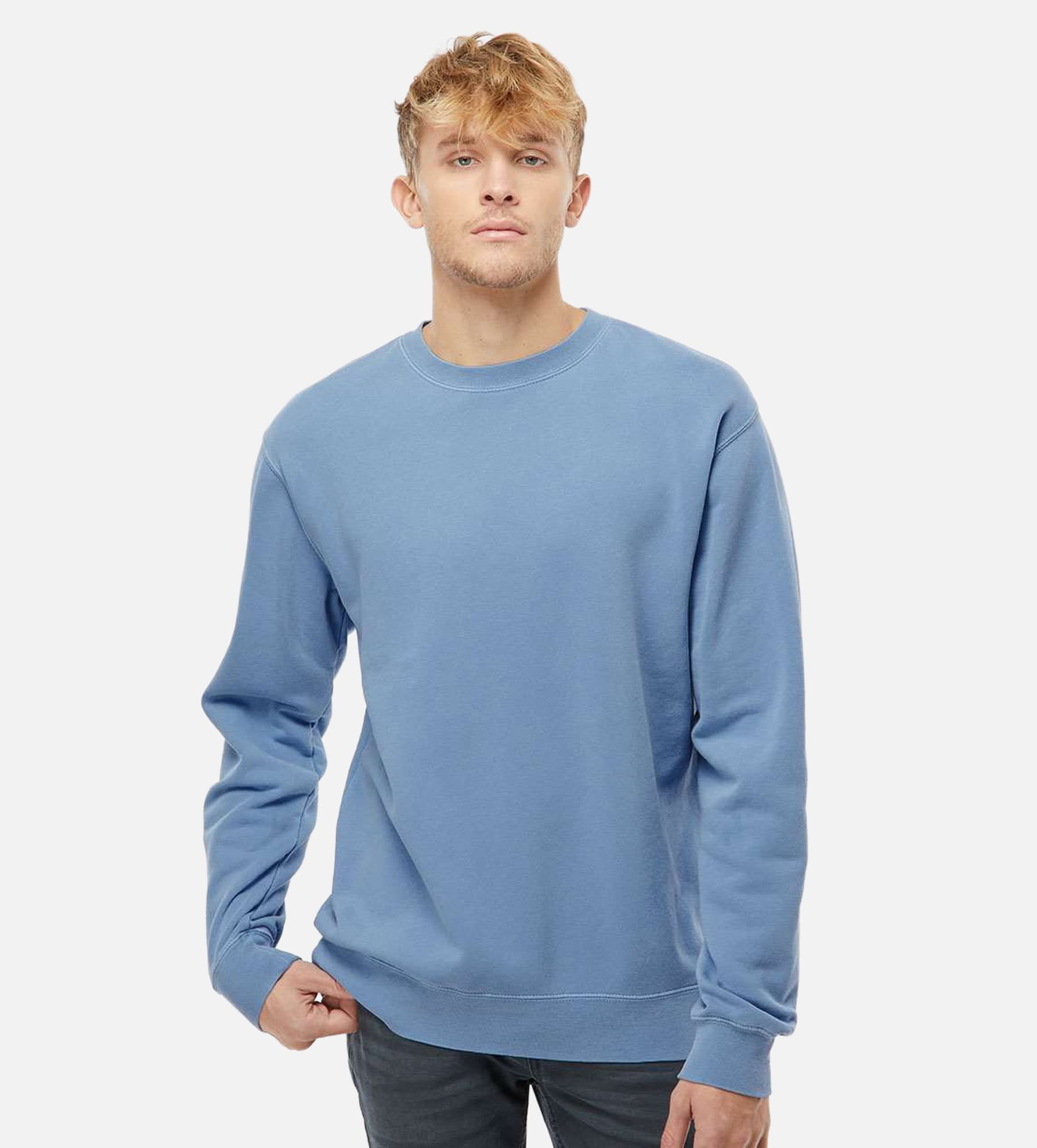 Unisex Midweight Pigment-Dyed Crewneck Sweatshirt