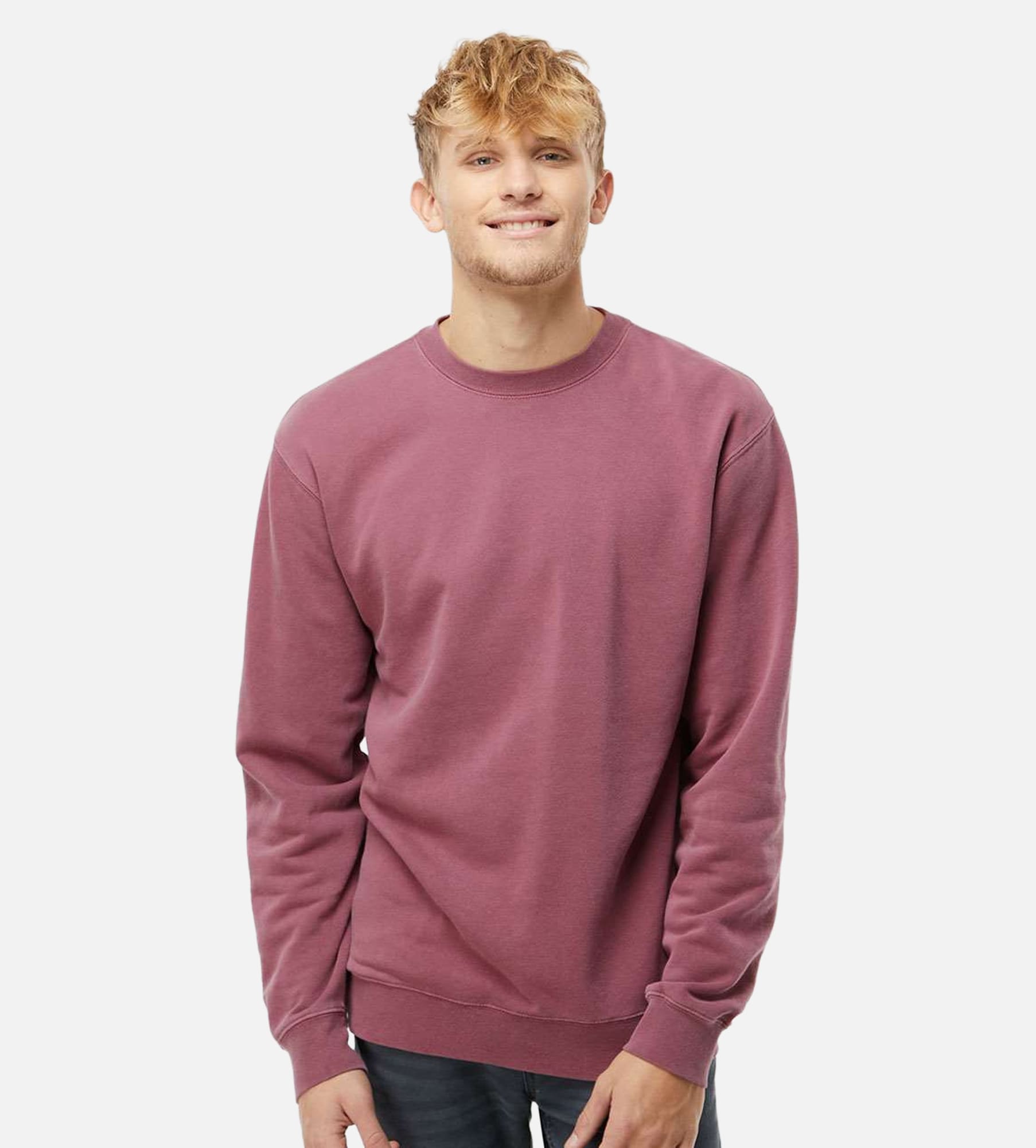 Unisex Midweight Pigment-Dyed Crewneck Sweatshirt