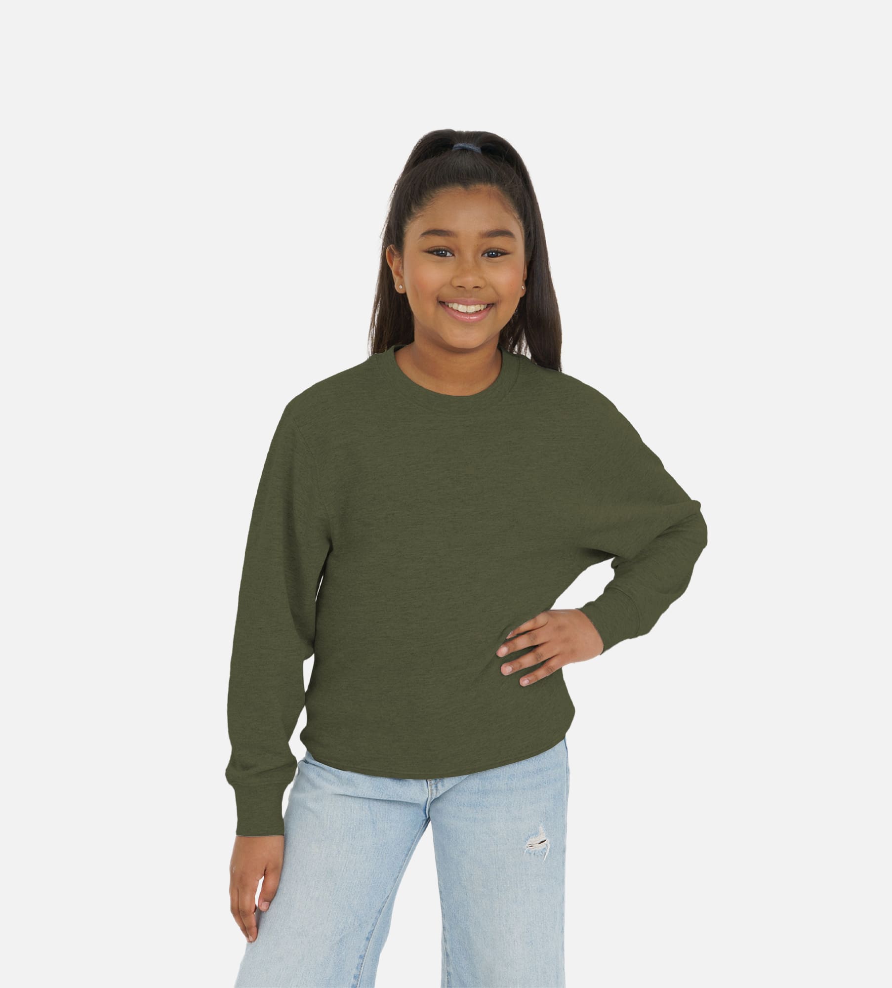 Everyday Fleece Crewneck Youth Sweatshirt