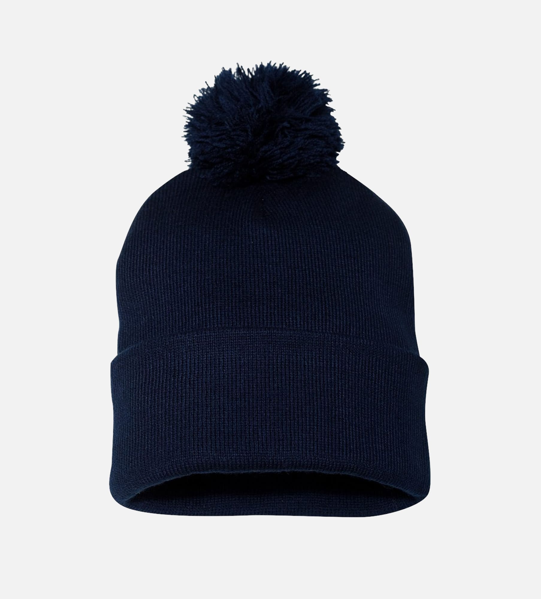 12" Pom-Pom Cuffed Beanie