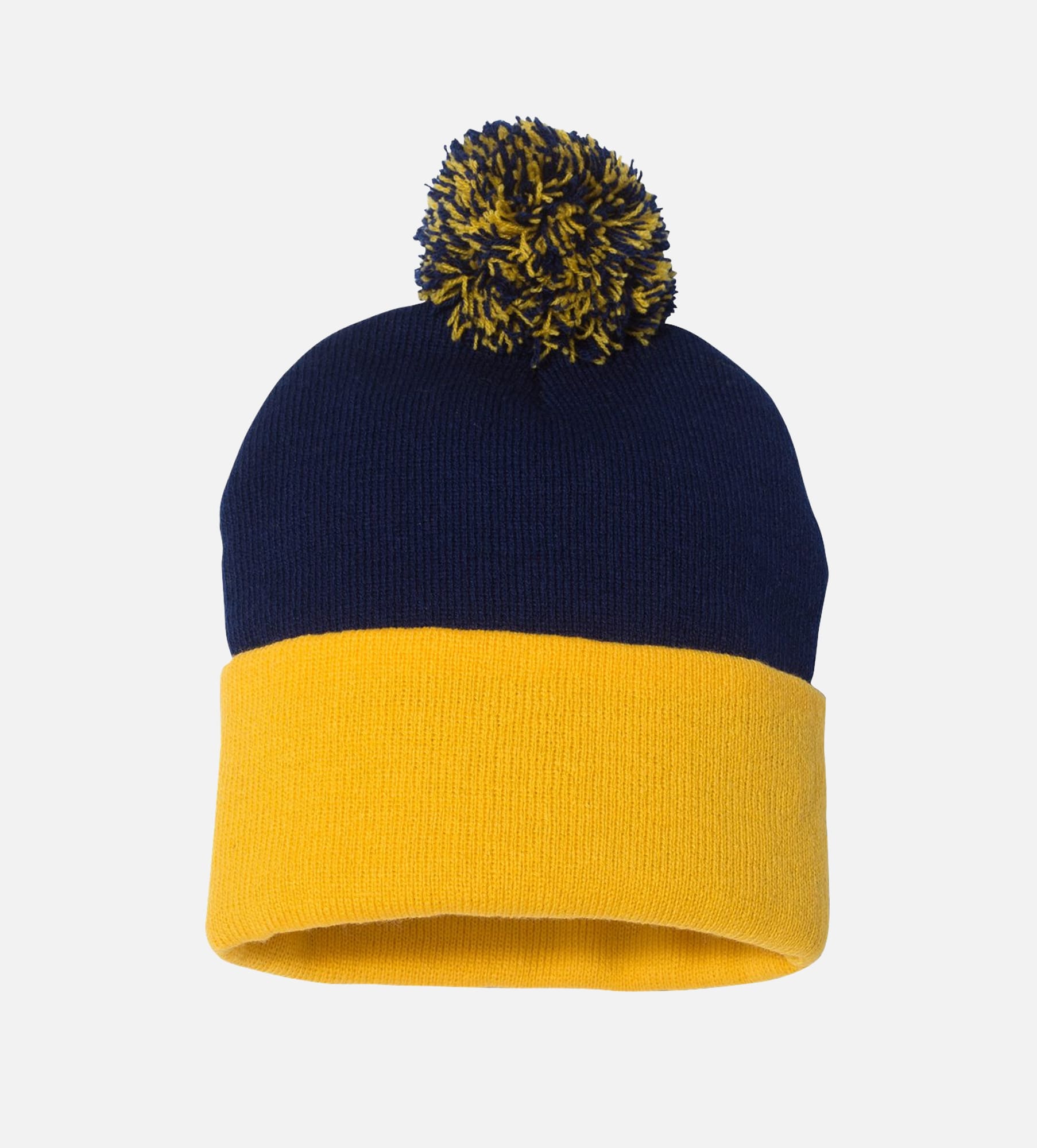 12" Pom-Pom Cuffed Beanie