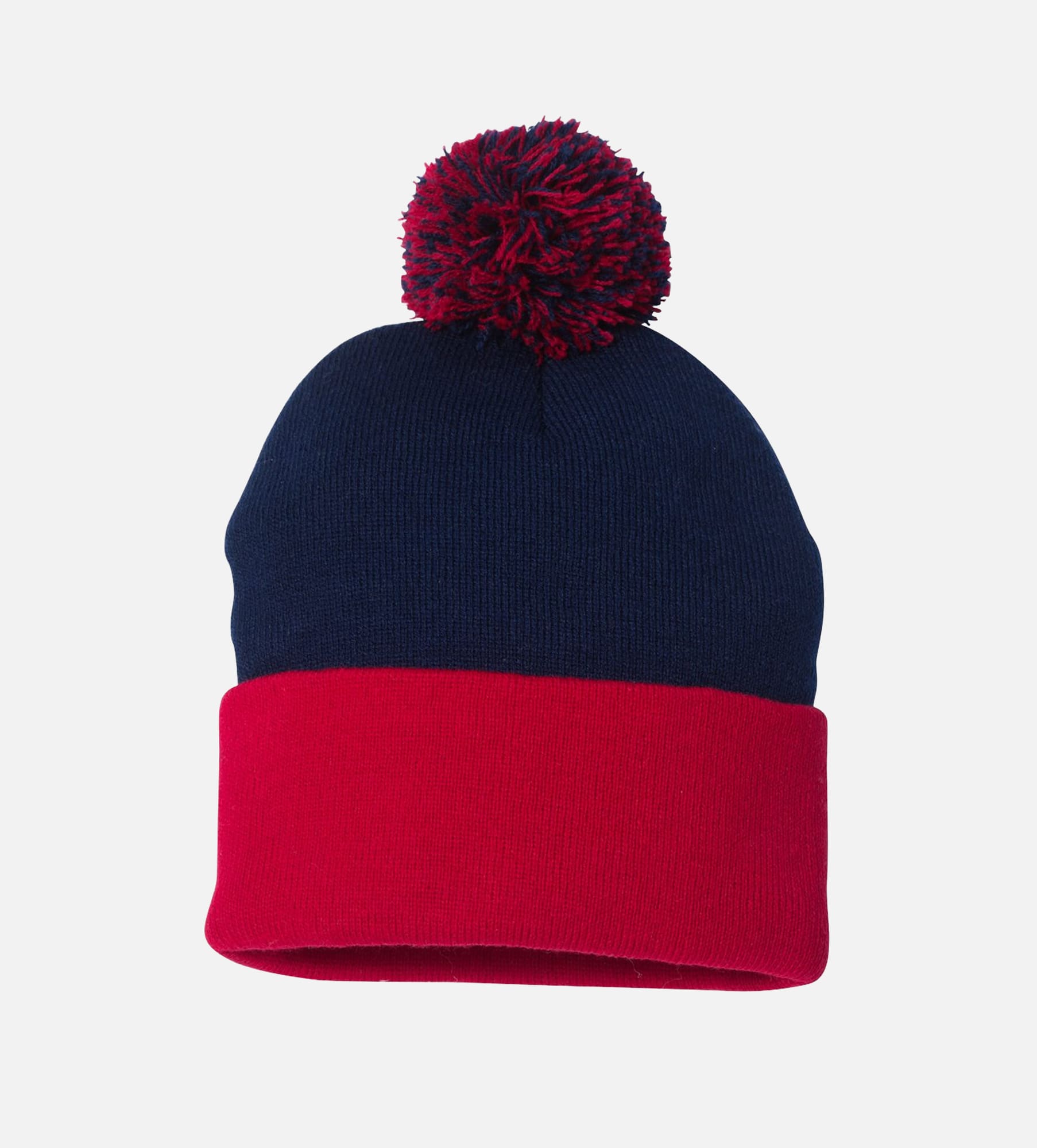 12" Pom-Pom Cuffed Beanie