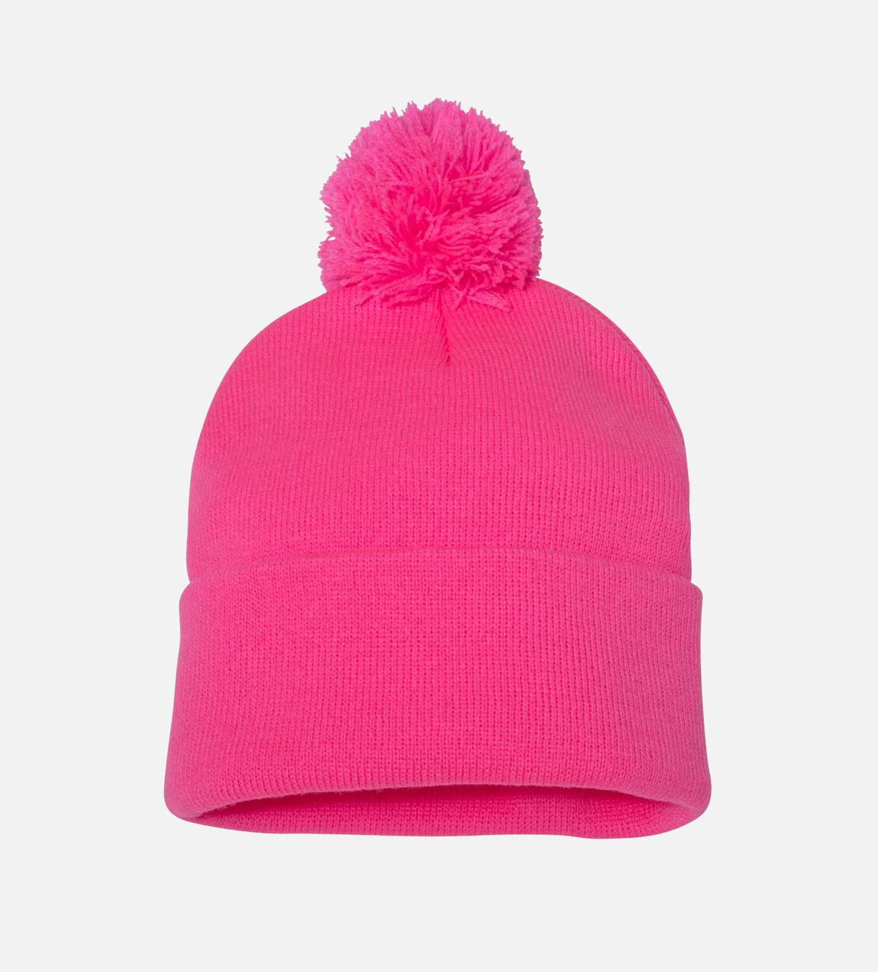 12" Pom-Pom Cuffed Beanie