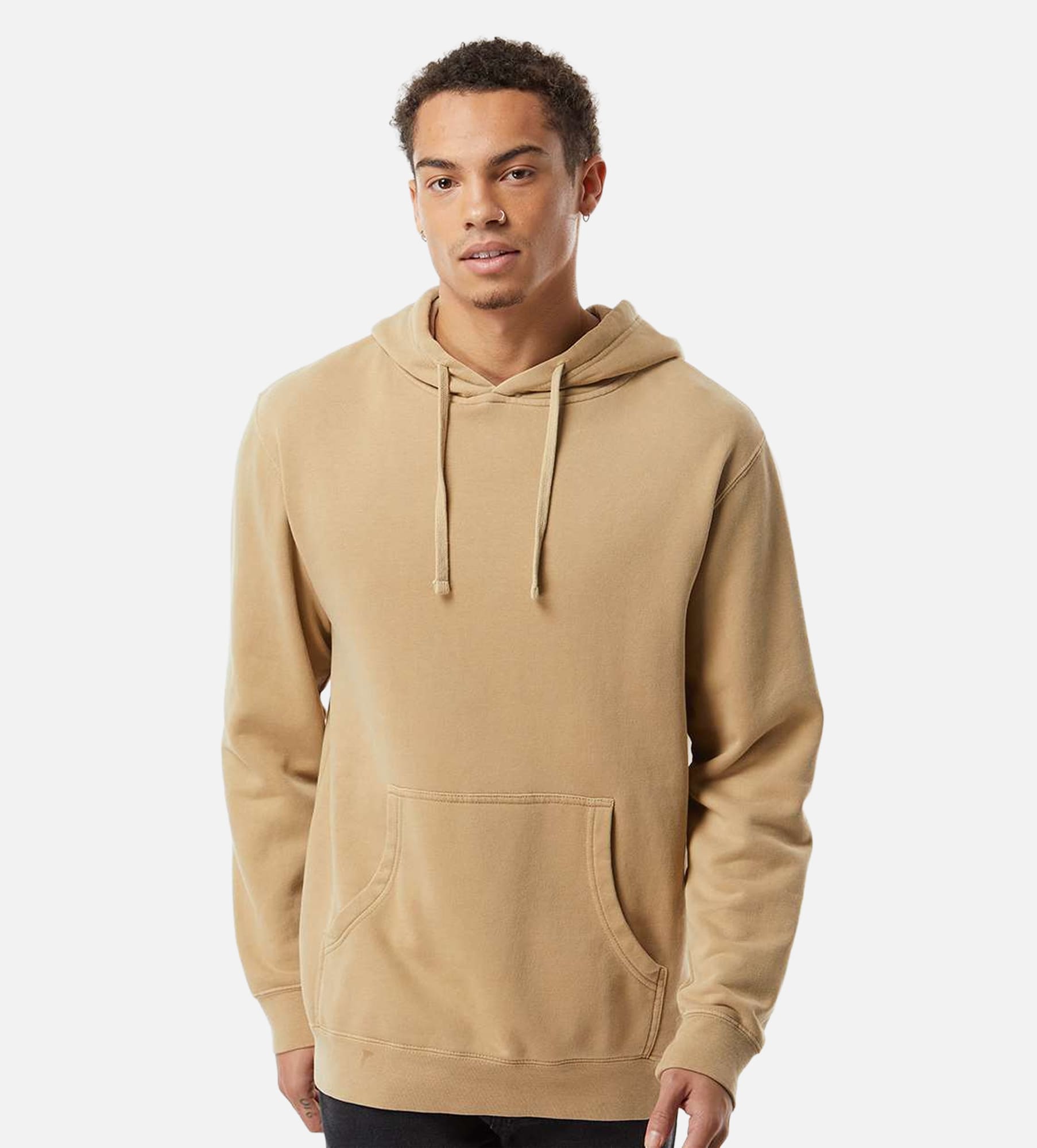 Unisex Midweight Pigment-Dyed Hooded Sweatshirt