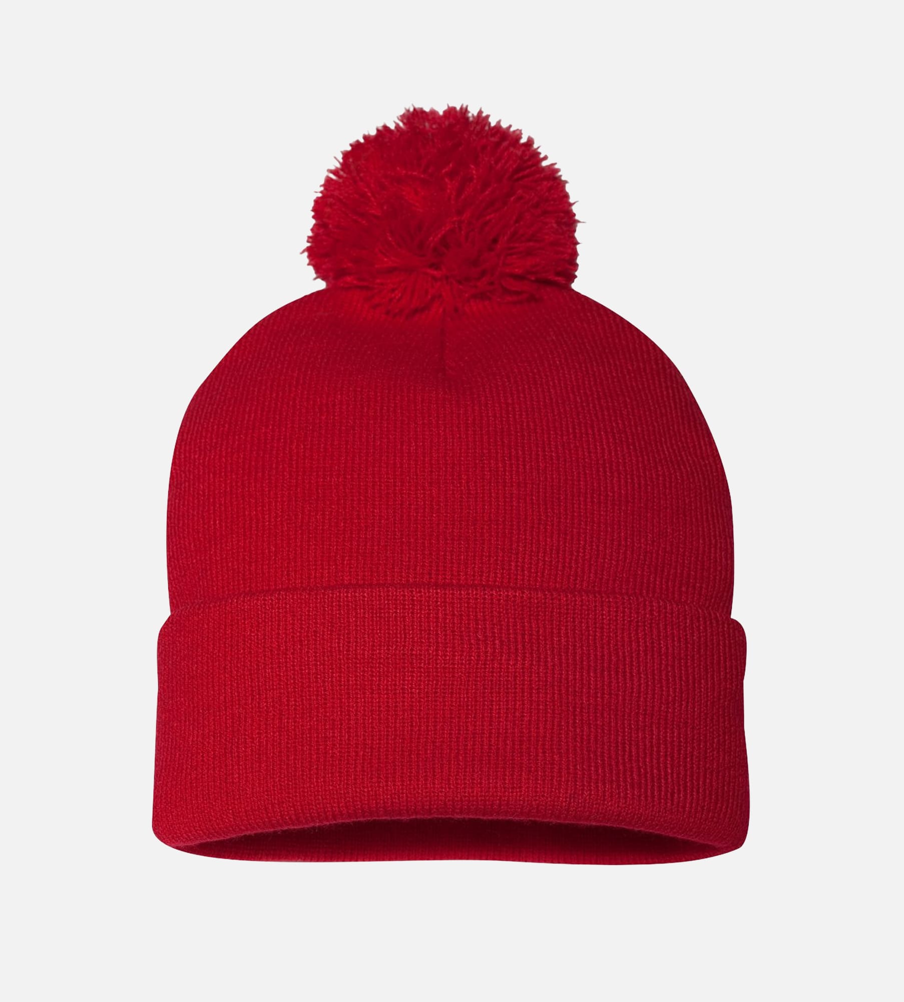 12" Pom-Pom Cuffed Beanie