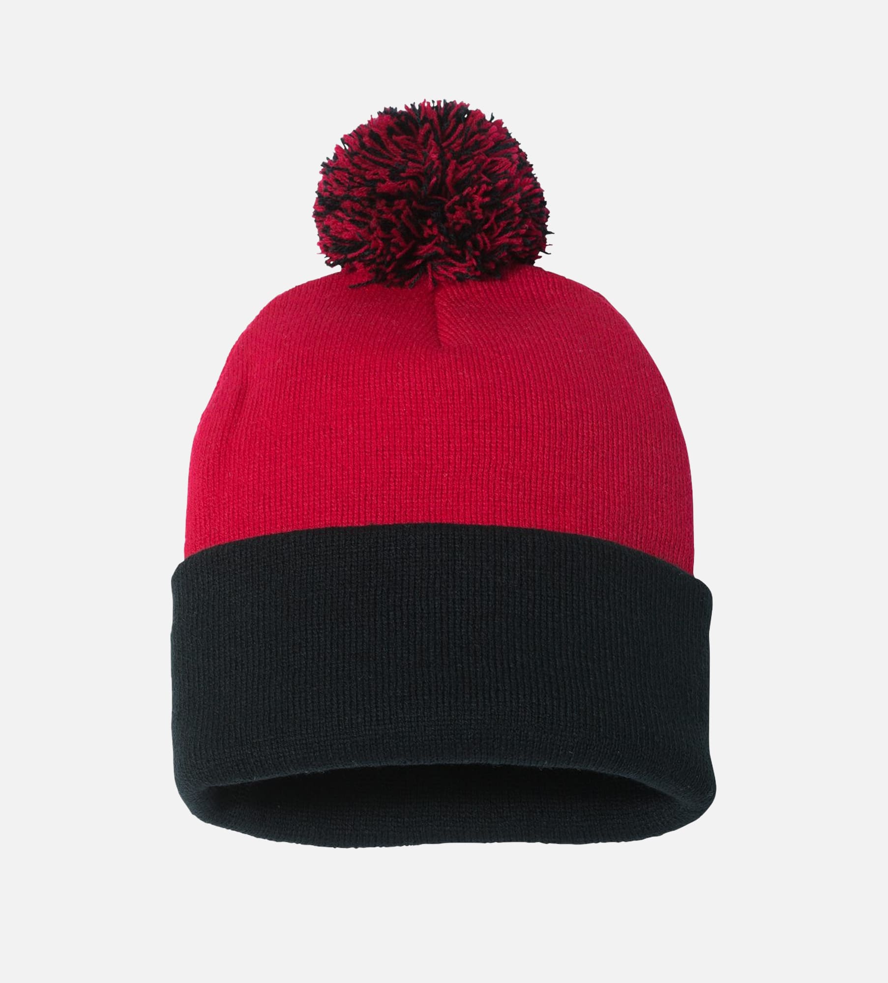 12" Pom-Pom Cuffed Beanie