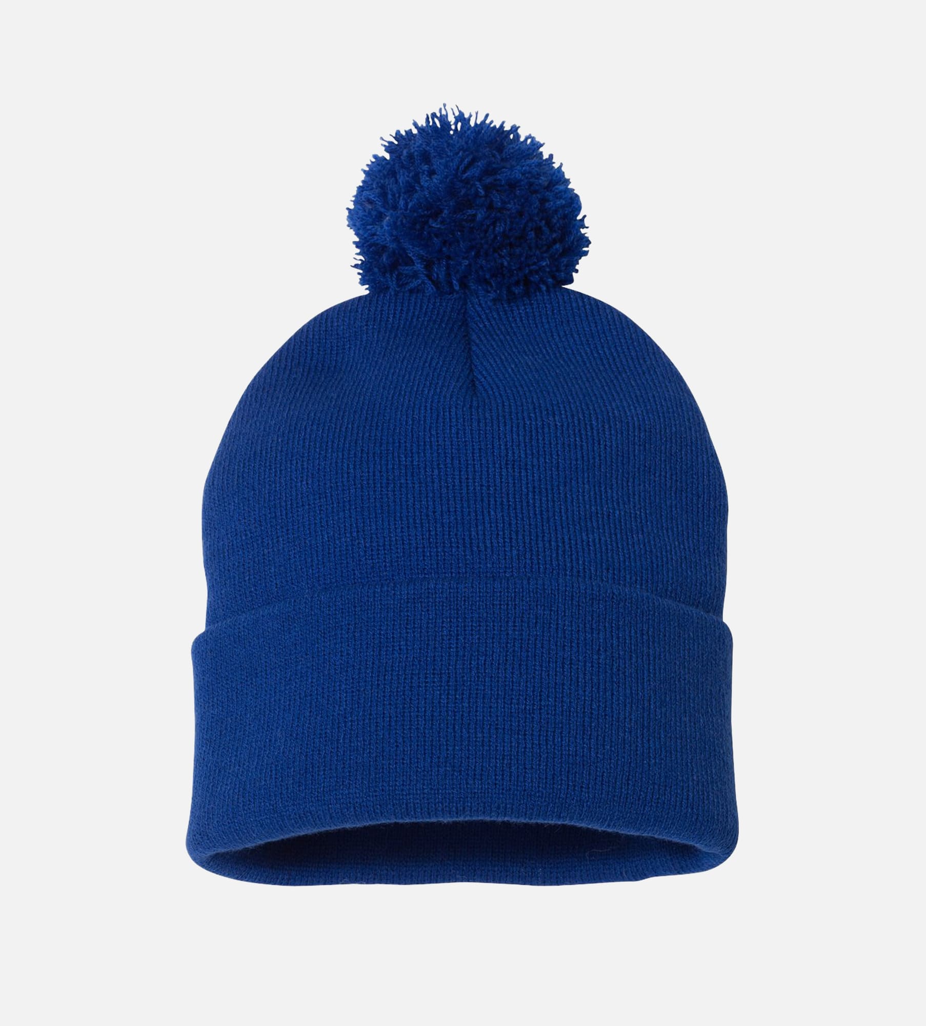 12" Pom-Pom Cuffed Beanie
