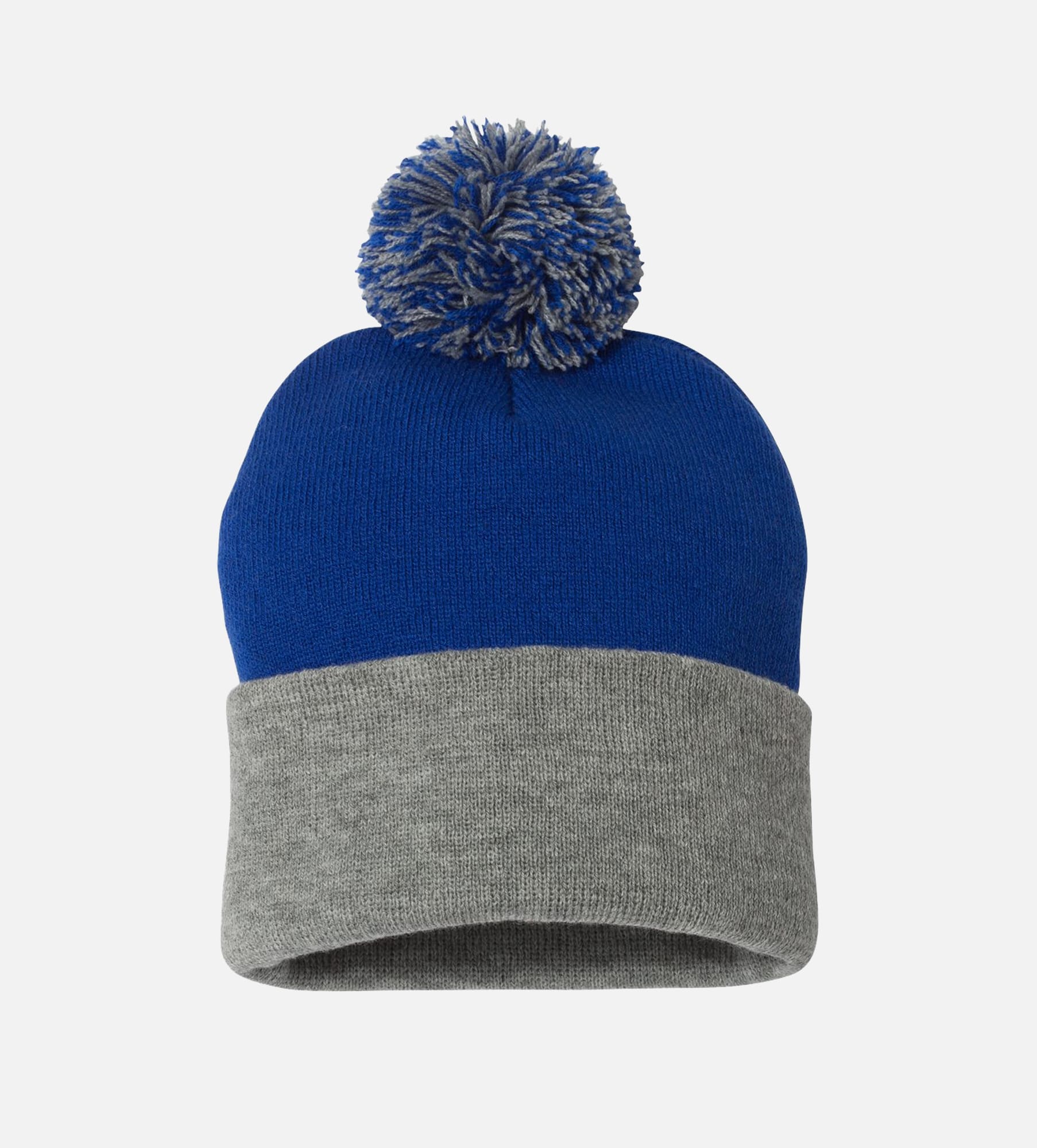 12" Pom-Pom Cuffed Beanie