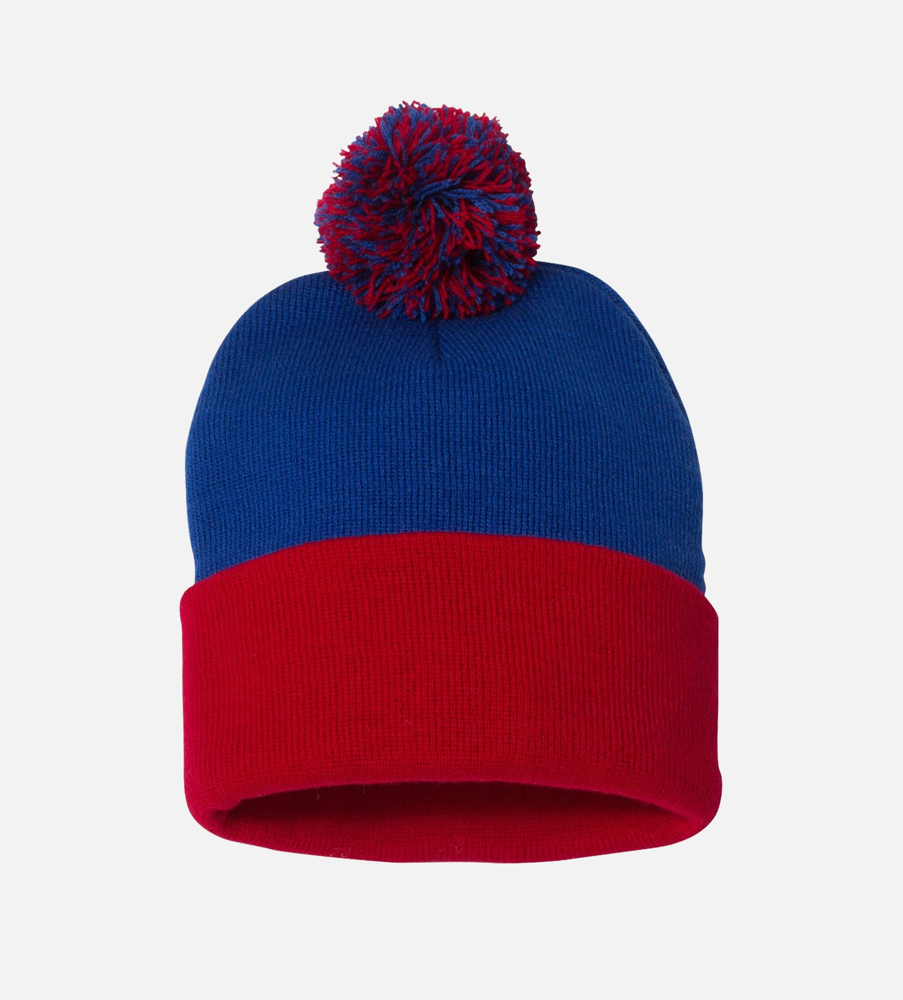 12" Pom-Pom Cuffed Beanie