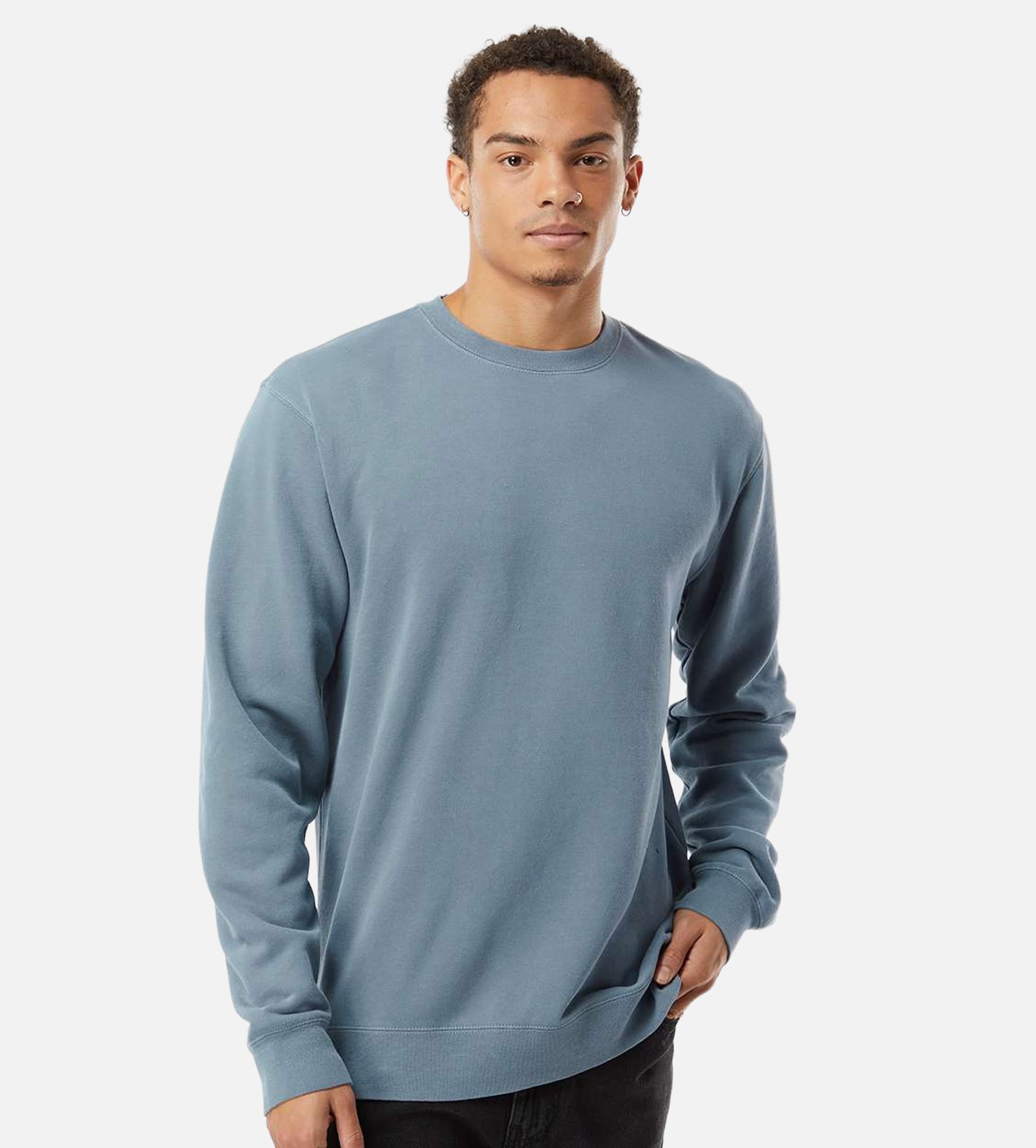 Unisex Midweight Pigment-Dyed Crewneck Sweatshirt